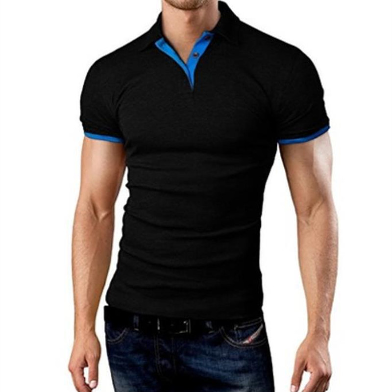 MRMT 2022 Brand New Men's T-shirt Lapel Casual Short-sleeved Stitching Men T-shirt for Male Solid Color Pullover Top Man T shirt 2